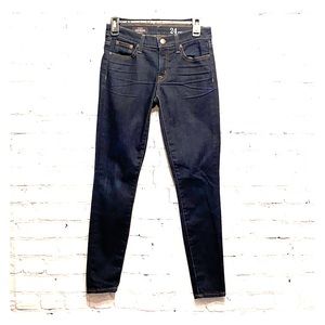 J. Crew Dark Wash Skinny Toothpick Ankle Jeans
